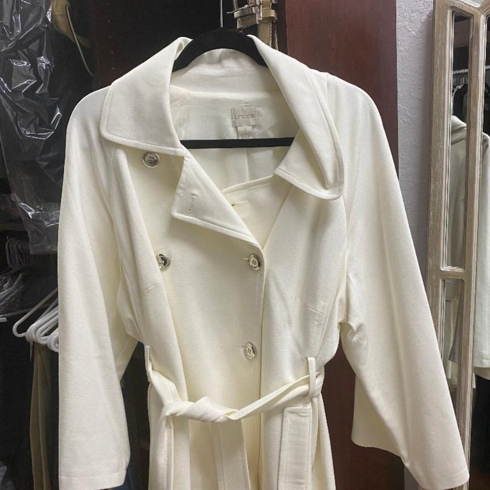 White Jacket with tie